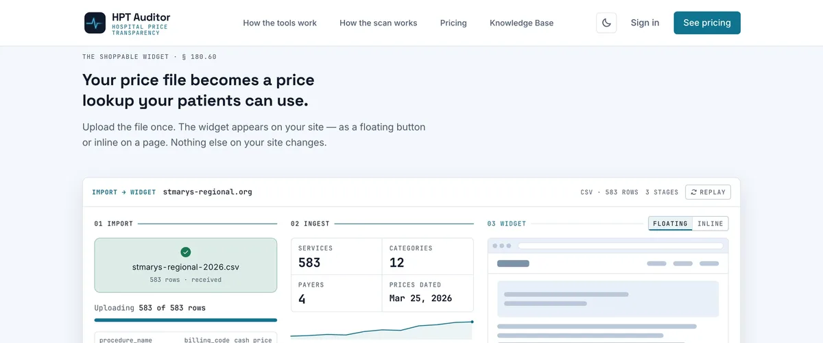 HPT Auditor — home page