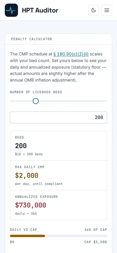 HPT Auditor — mobile view 8 of 9