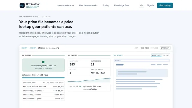 HPT Auditor — desktop view 2 of 9