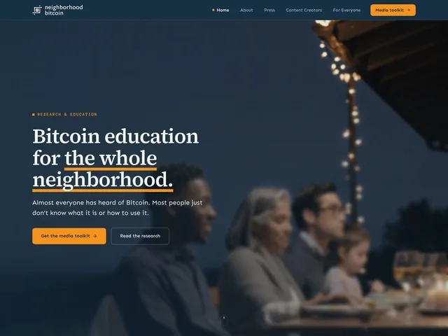 Neighborhood Bitcoin — desktop view 1 of 10