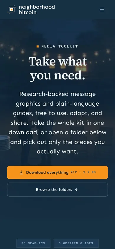 Neighborhood Bitcoin — mobile view 10 of 10