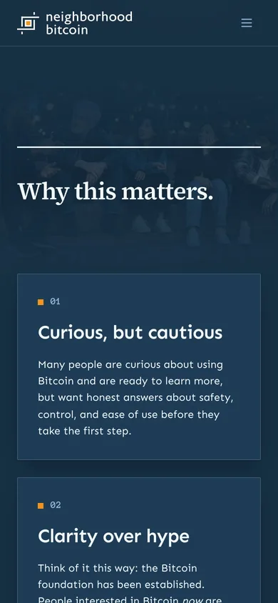 Neighborhood Bitcoin — mobile view 9 of 10