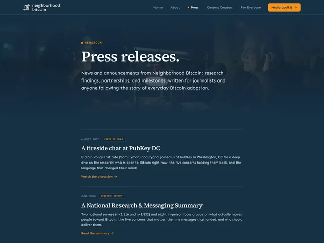 Neighborhood Bitcoin — desktop view 5 of 10