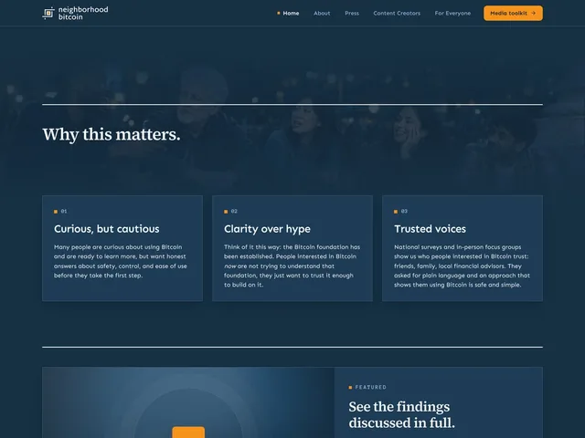 Neighborhood Bitcoin — desktop view 2 of 10