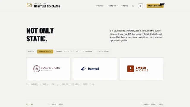 Simple Email Signature — desktop view 3 of 8