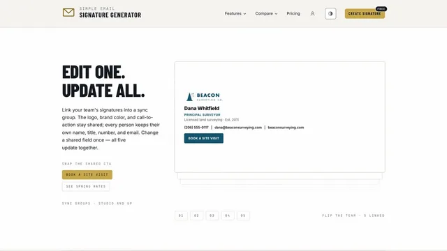 Simple Email Signature — desktop view 2 of 8